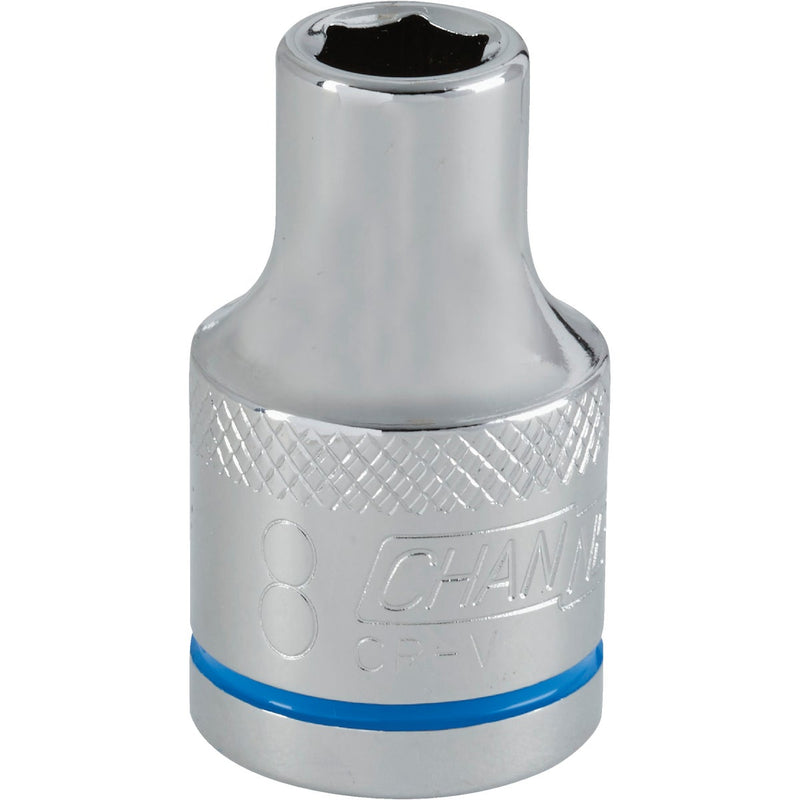 Channellock 1/2 In. Drive 8 mm 6-Point Shallow Metric Socket