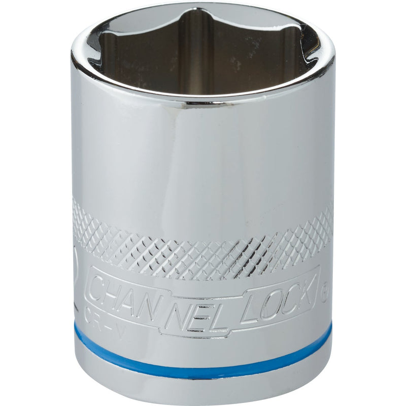 Channellock 1/2 In. Drive 22 mm 6-Point Shallow Metric Socket