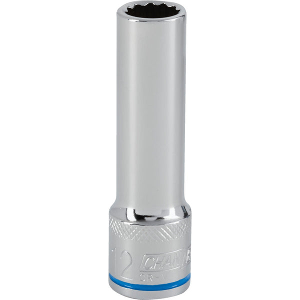 Channellock 1/2 In. Drive 12 mm 12-Point Deep Metric Socket