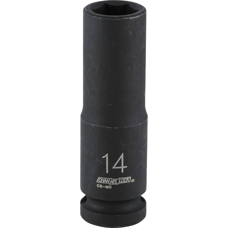 Channellock 1/2 In. Drive 14 mm 6-Point Deep Metric Impact Socket