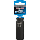 Channellock 1/2 In. Drive 19 mm 6-Point Deep Metric Impact Socket