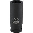 Channellock 1/2 In. Drive 22 mm 6-Point Deep Metric Impact Socket