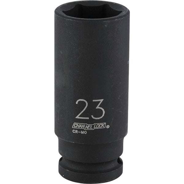 Channellock 1/2 In. Drive 23 mm 6-Point Deep Metric Impact Socket