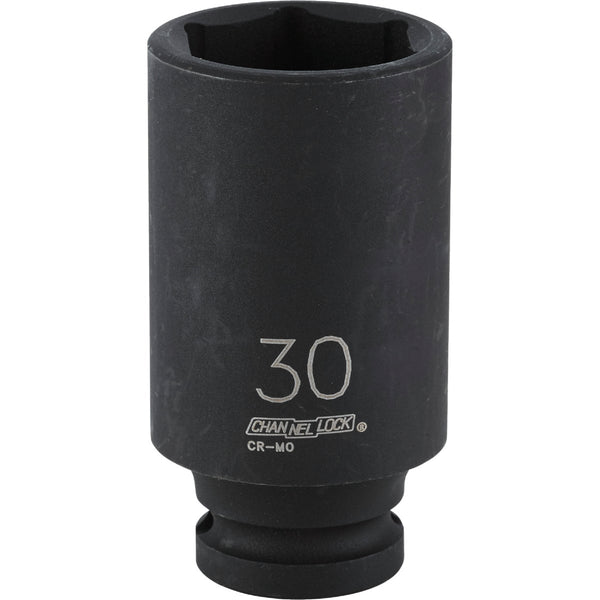 Channellock 1/2 In. Drive 30 mm 6-Point Deep Metric Impact Socket