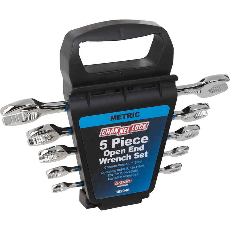 Channellock Metric Open End Wrench Set (5-Piece)