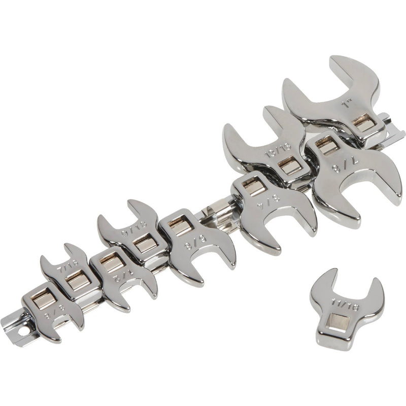 Channellock Standard 3/8 In. Drive Crowfoot Wrench Set (10-Piece)