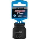 Channellock 1/2 In. Drive 27 mm 6-Point Shallow Metric Impact Socket