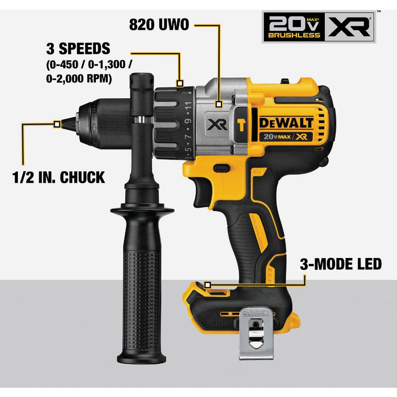 DEWALT 20V MAX XR 2-Tool Brushless Cordless Hammer Drill & Impact Driver Combo Kit with (2) 5.0 Ah Batteries & Charger