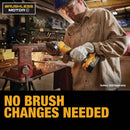 DEWALT 20V MAX XR 4-1/2 In. Brushless Small Cordless Angle Grinder with Paddle Switch (Tool Only)