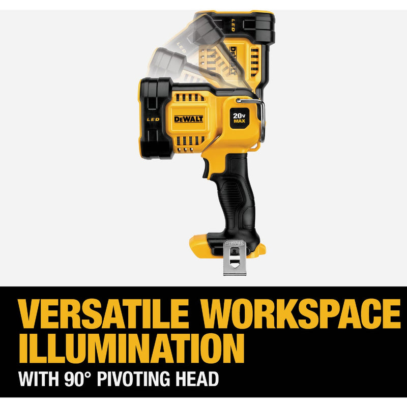 DEWALT 20V MAX LED Cordless Jobsite Spotlight (Tool Only)