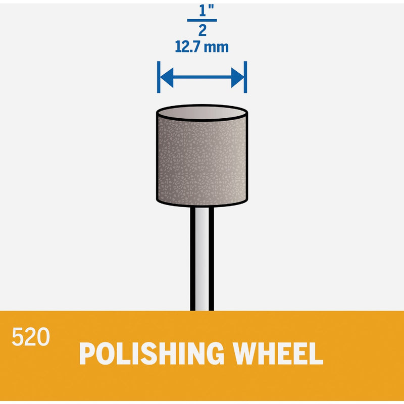 Emery 1/2 In. Silicon Carbide Polishing Wheel (2-Pack)