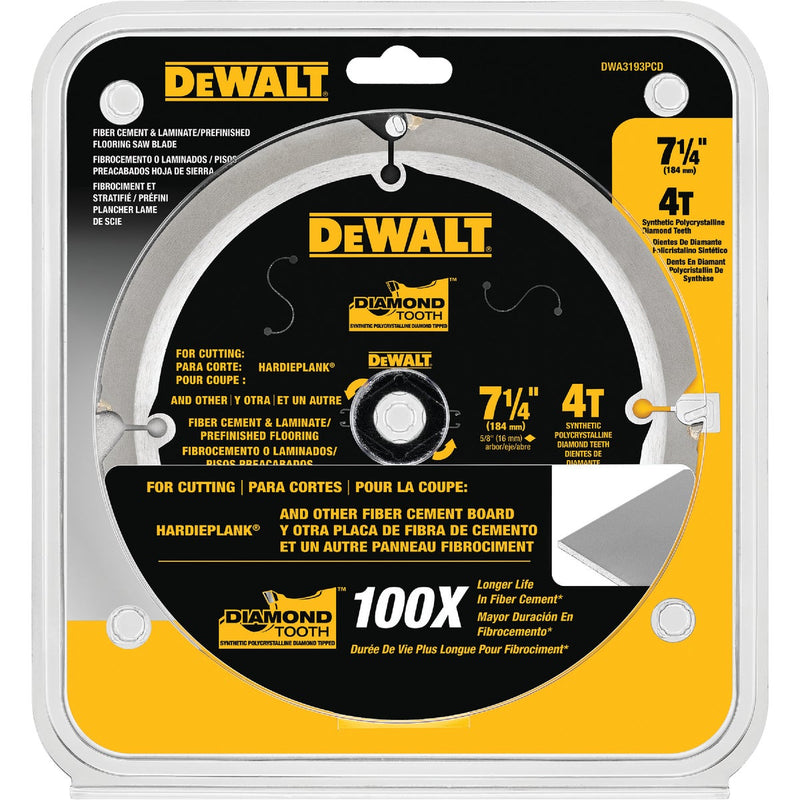 DEWALT 7-1/4 In. HardiePlank PCD Circular Saw Blade