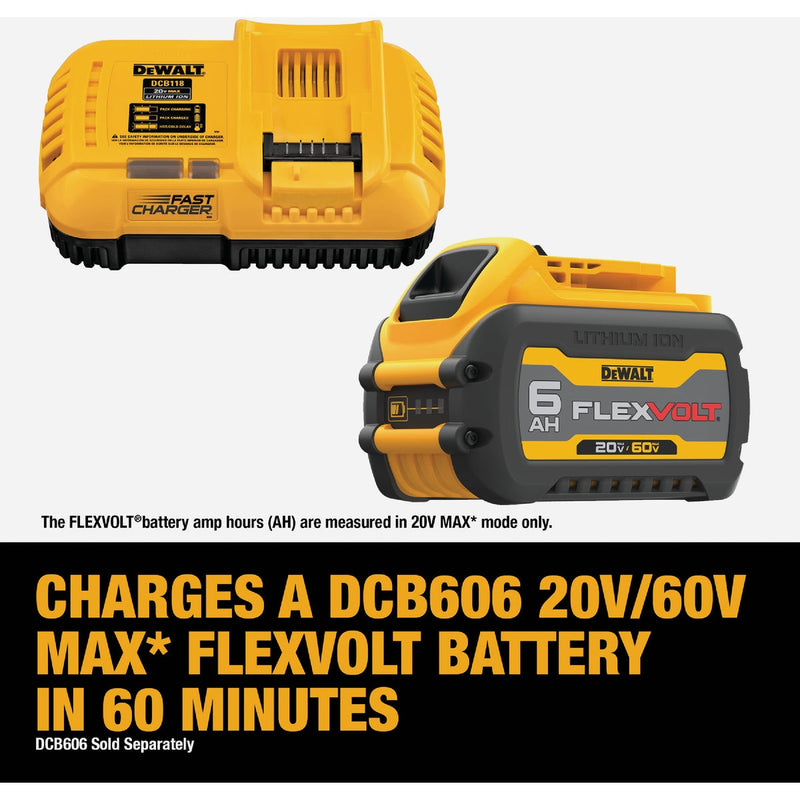 DEWALT 20V/60V MAX Lithium-Ion 8-Amp Fan Cooled Fast Battery Charger