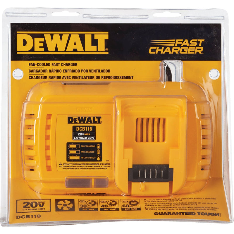 DEWALT 20V/60V MAX Lithium-Ion 8-Amp Fan Cooled Fast Battery Charger