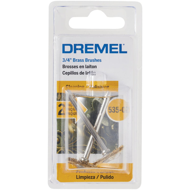 Dremel 3/4 In. Brass Wire General Purpose Brush (2-Pack)