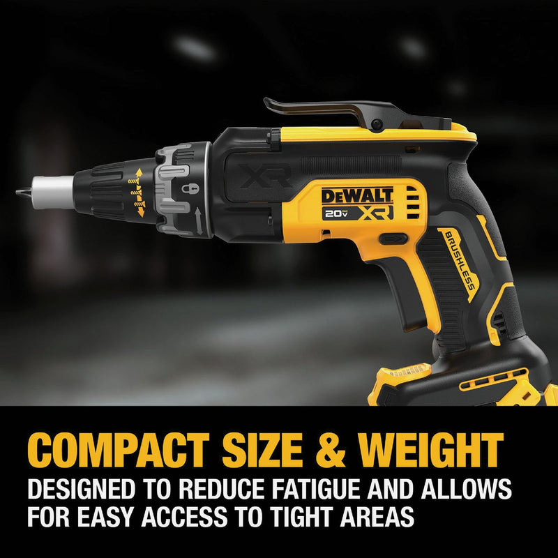 DEWALT 20V MAX XR Brushless Drywall Cordless Screwgun (Tool Only)