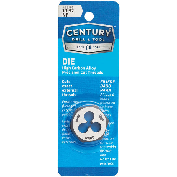 Century Drill & Tool 10-32 National Fine 1 In. Across Flats Fractional Hexagon Die