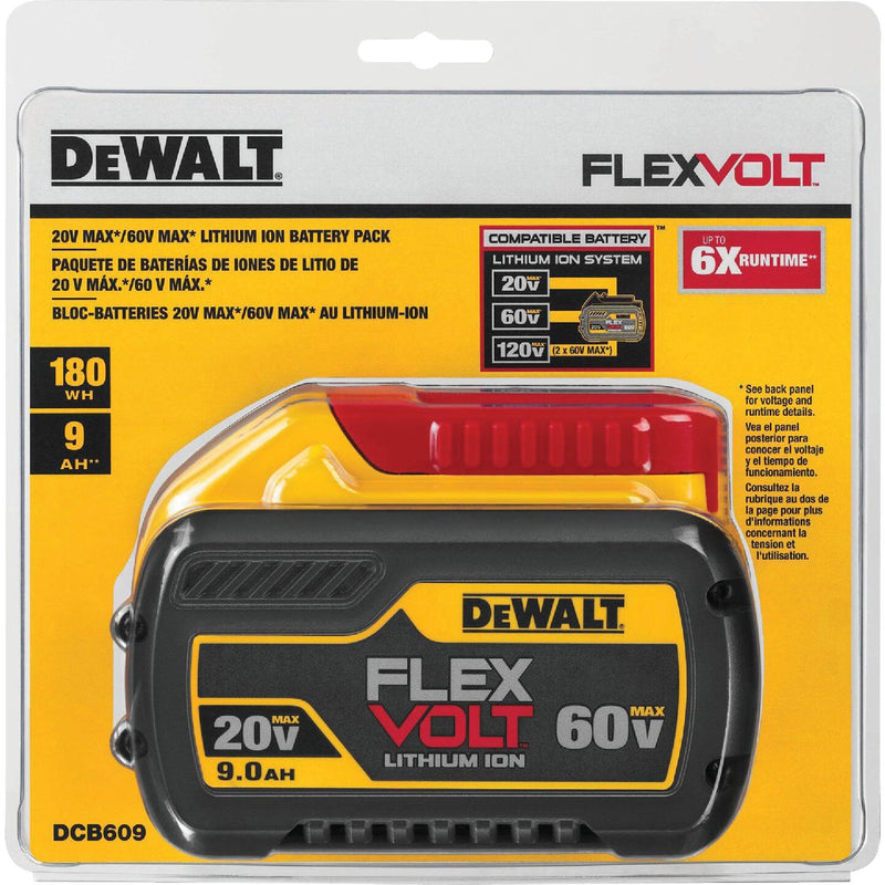 DEWALT FLEXVOLT 20V/60V MAX Lithium-Ion 9.0 Ah Battery Pack