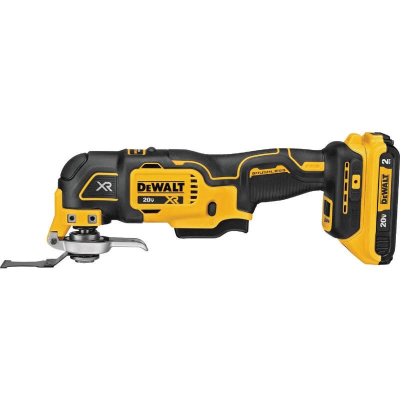 DEWALT 20V XR Brushless 3-Speed Cordless Oscillating Multi-Tool Kit with 2.0 Ah Battery & Charger