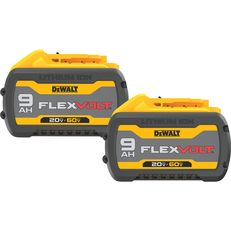 DEWALT FLEXVOLT 20V/60V MAX Lithium-Ion 9.0 Ah Battery Pack (2-Pack)