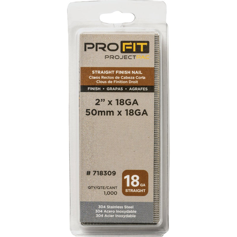 Pro-Fit 2 In. 18 Gauge 304-Stainless Steel Brad Nail (1000 Ct.)