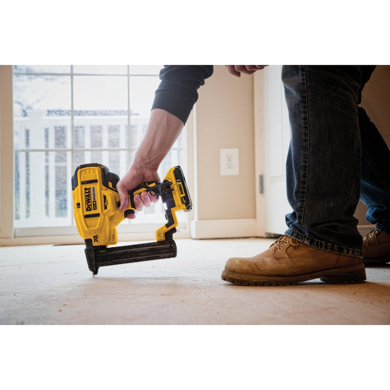 DEWALT 20V MAX XR Brushless 18-Gauge 1/4 In. Cordless Narrow Crown Stapler Kit with 2.0 Ah Battery & Charger