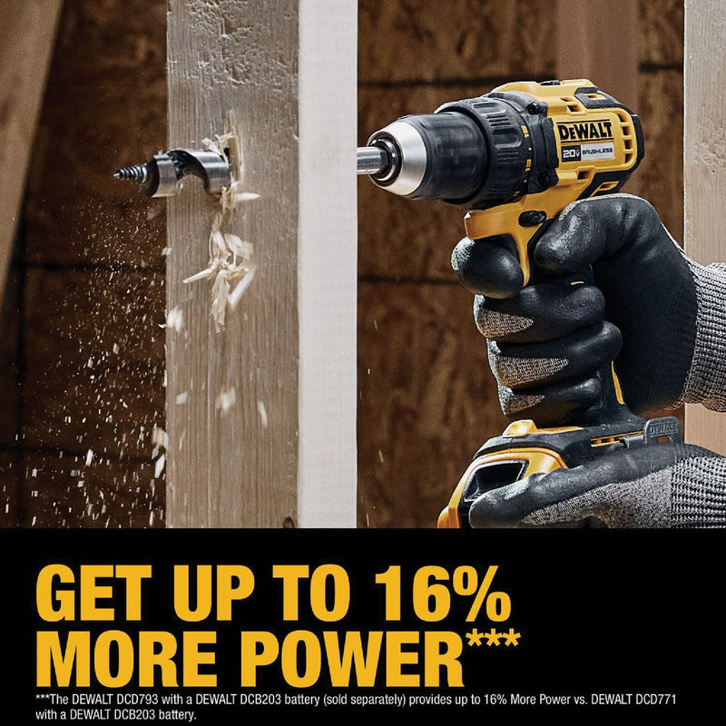 DEWALT 20V MAX Brushless 1/2 In. Compact Cordless Drill/Driver Kit with 2.0 Ah Battery & Charger