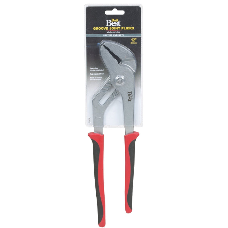 Do it Best 12 In. Straight Jaw Groove Joint Pliers