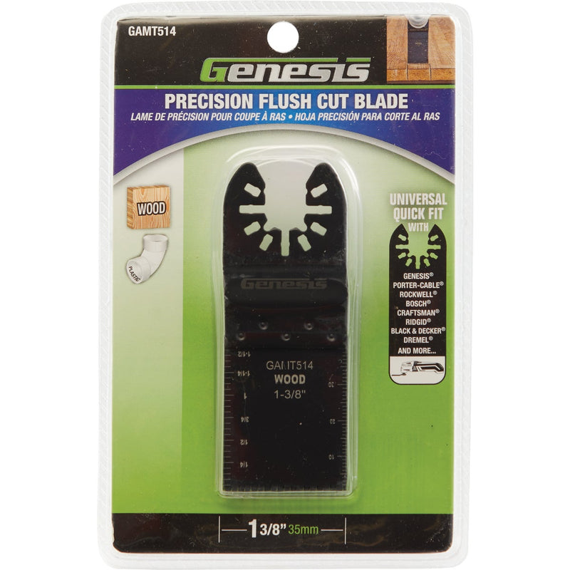Genesis 1-3/8 In. HCS Flush Cut Oscillating Blade