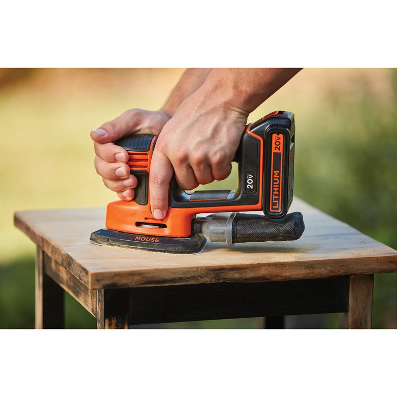 Black & Decker 20 Volt MAX Lithium-Ion Mouse Cordless Finish Sander