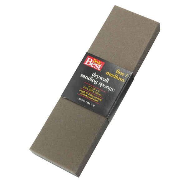 Do it Best Drywall 3 In. x 10 In. x 1 In. Fine/Medium Sanding Sponge