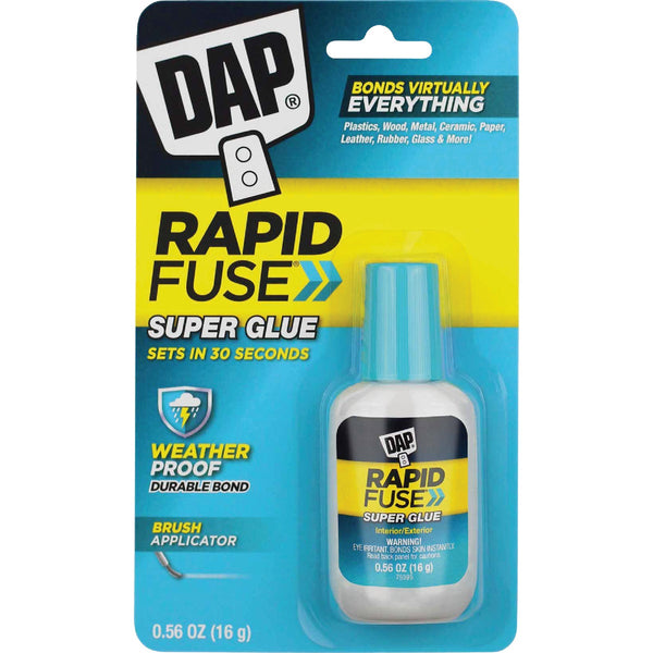 DAP RapidFuse 0.56 Oz. Clear Multi-Purpose Adhesive Brush Applicator