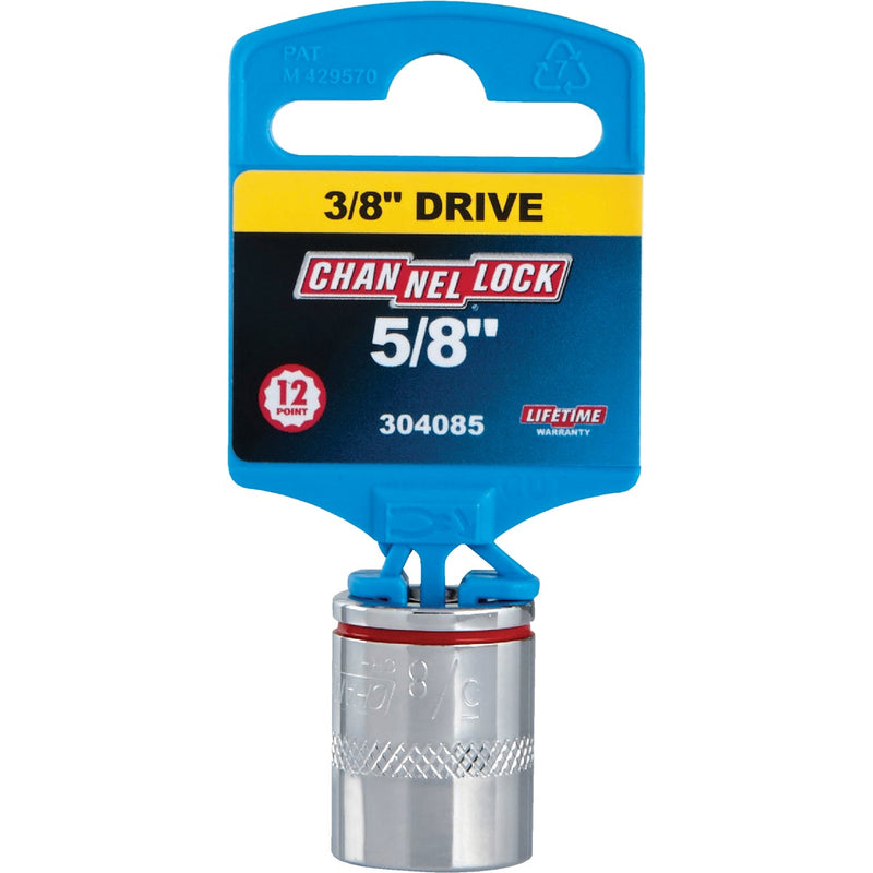 Channellock 3/8 In. Drive 5/8 In. 12-Point Shallow Standard Socket