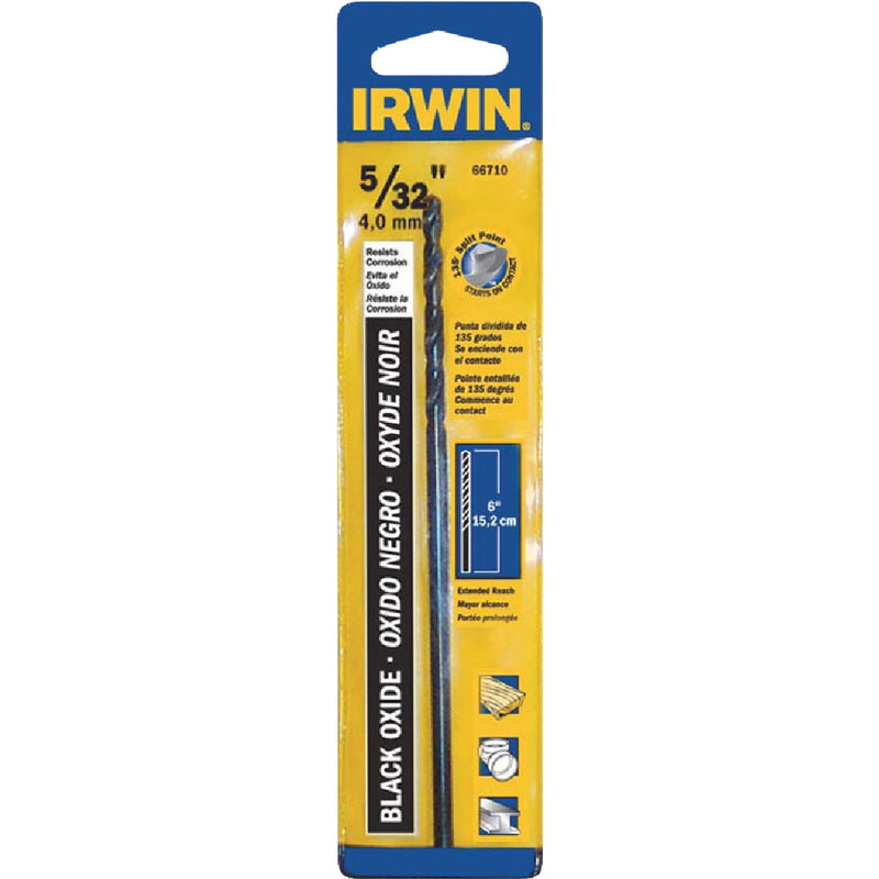 Irwin 5/32 In. x 6 In. M-2 Black Oxide Extended Length Drill Bit