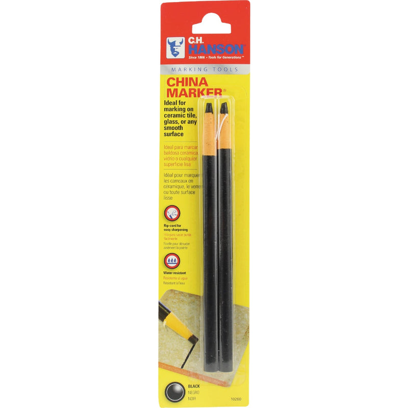 CH Hanson Black China Marker (2-Pack)