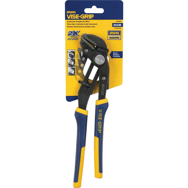 Irwin Vise-Grip 10 In. Straight Jaw GrooveLock Groove Joint Pliers