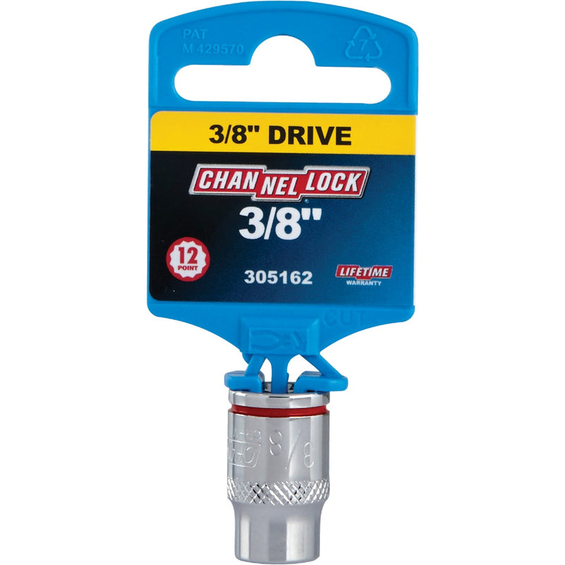 Channellock 3/8 In. Drive 3/8 In. 12-Point Shallow Standard Socket