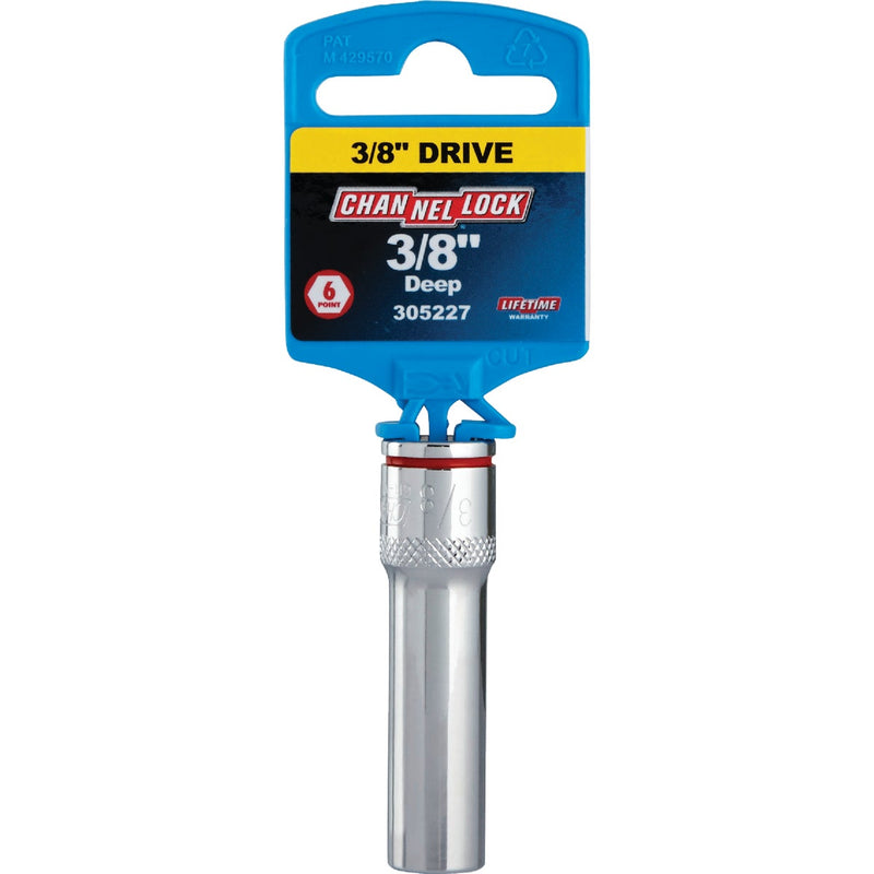 Channellock 3/8 In. Drive 3/8 In. 6-Point Deep Standard Socket