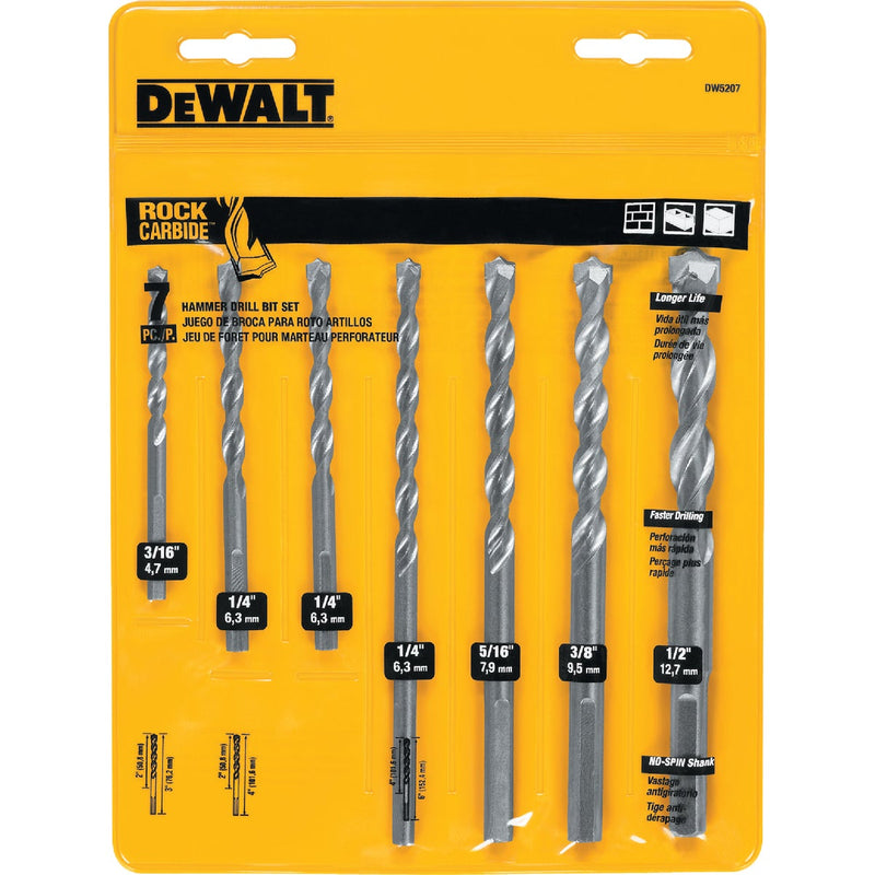 DEWALT Masonry Drill Bit Set (7-Piece)