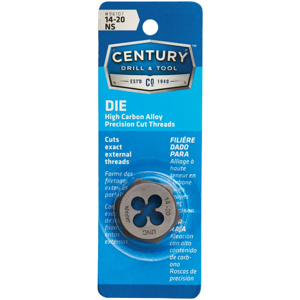 Century Drill & Tool 14-20 National Standard 1 In. Across Flats Fractional Hexagon Die