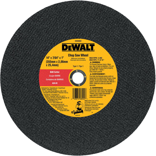 DEWALT HP Type 1 14 In. x 7/64 In. x 1 In. Metal Cut-Off Wheel