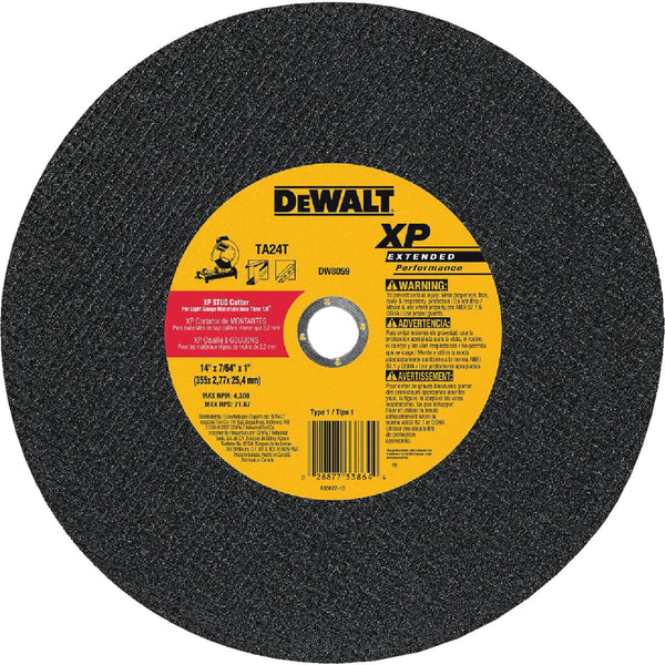 DEWALT XP Type 1 14 In. x 7/64 In. x 1 In. Metal Cut-Off Wheel