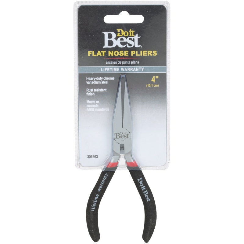 Do it Best 4 In. Flat Long Nose Pliers