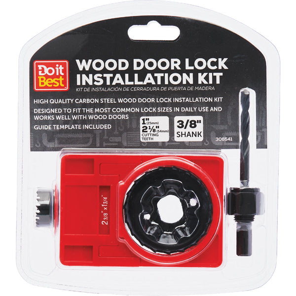 Do it Best Carbon Door Lock Installation Kit for Wood or Composite Doors