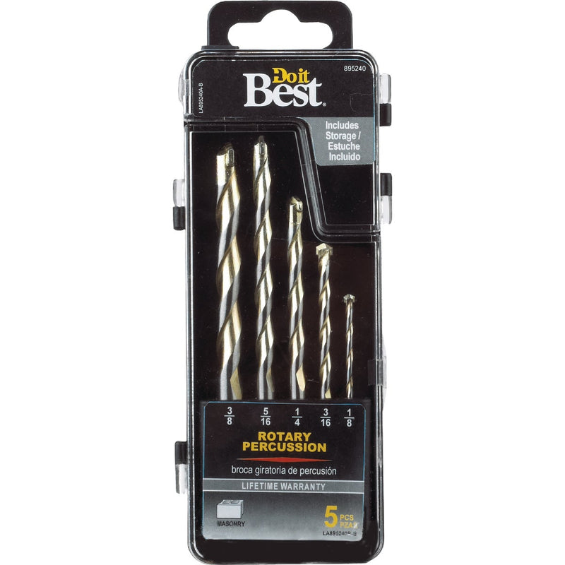 Do it Best Straight Rotary Hammer Drill Bit Set (5-Pieces)