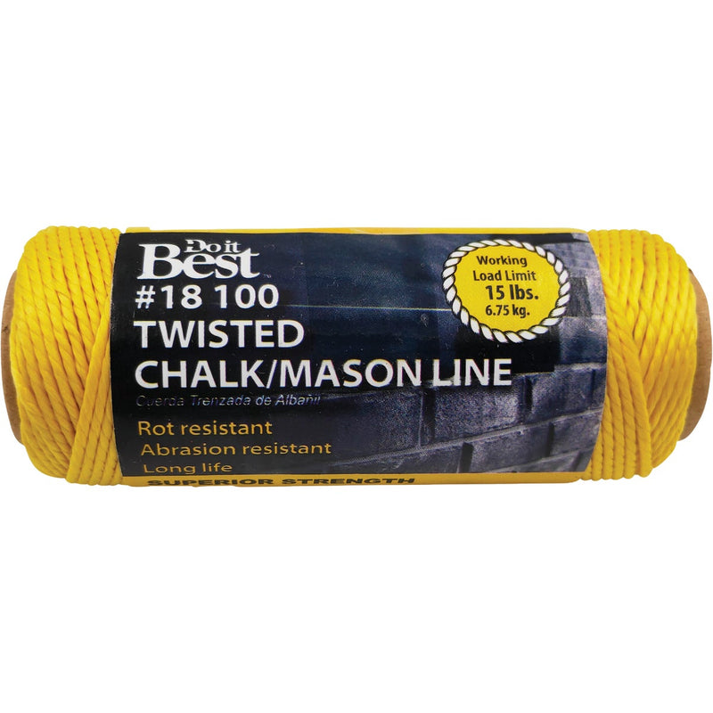 Do it Best 100 Ft. Fluorescent Yellow Twisted Nylon Mason Line