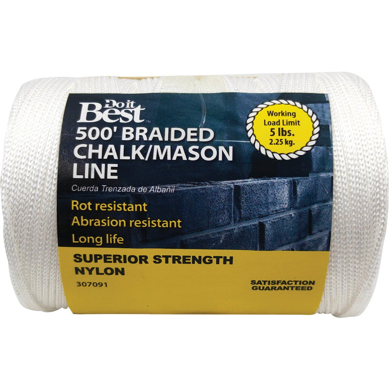 Do it Best 500 Ft. Braided Nylon Chalk/Mason Line