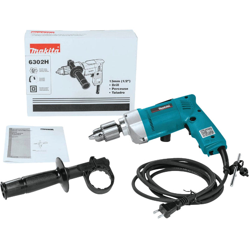 Makita 1/2 In. 6.5-Amp Keyed Electric Drill with Pistol Grip