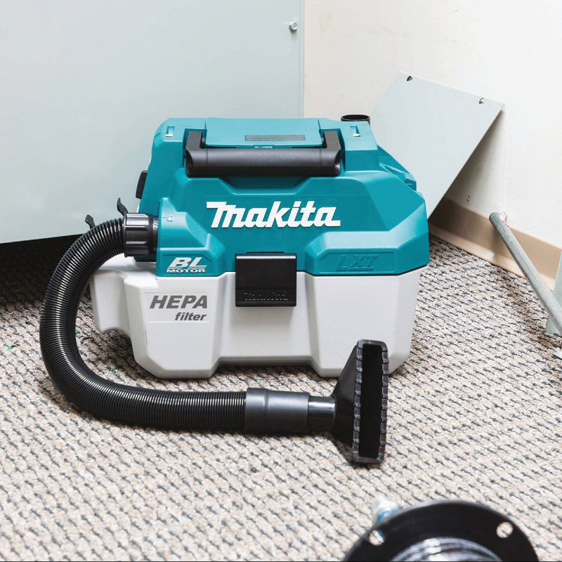 Makita 18 Volt LXT 2 Gal. Lithium-Ion Brushless Cordless Wet/Dry Vacuum (Tool Only)