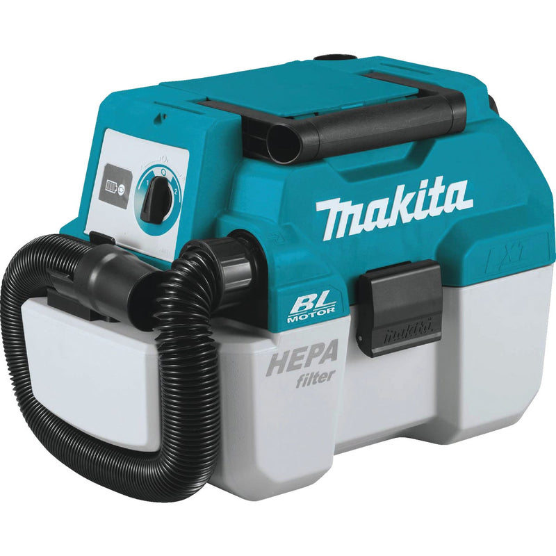 Makita 18 Volt LXT 2 Gal. Lithium-Ion Brushless Cordless Wet/Dry Vacuum (Tool Only)